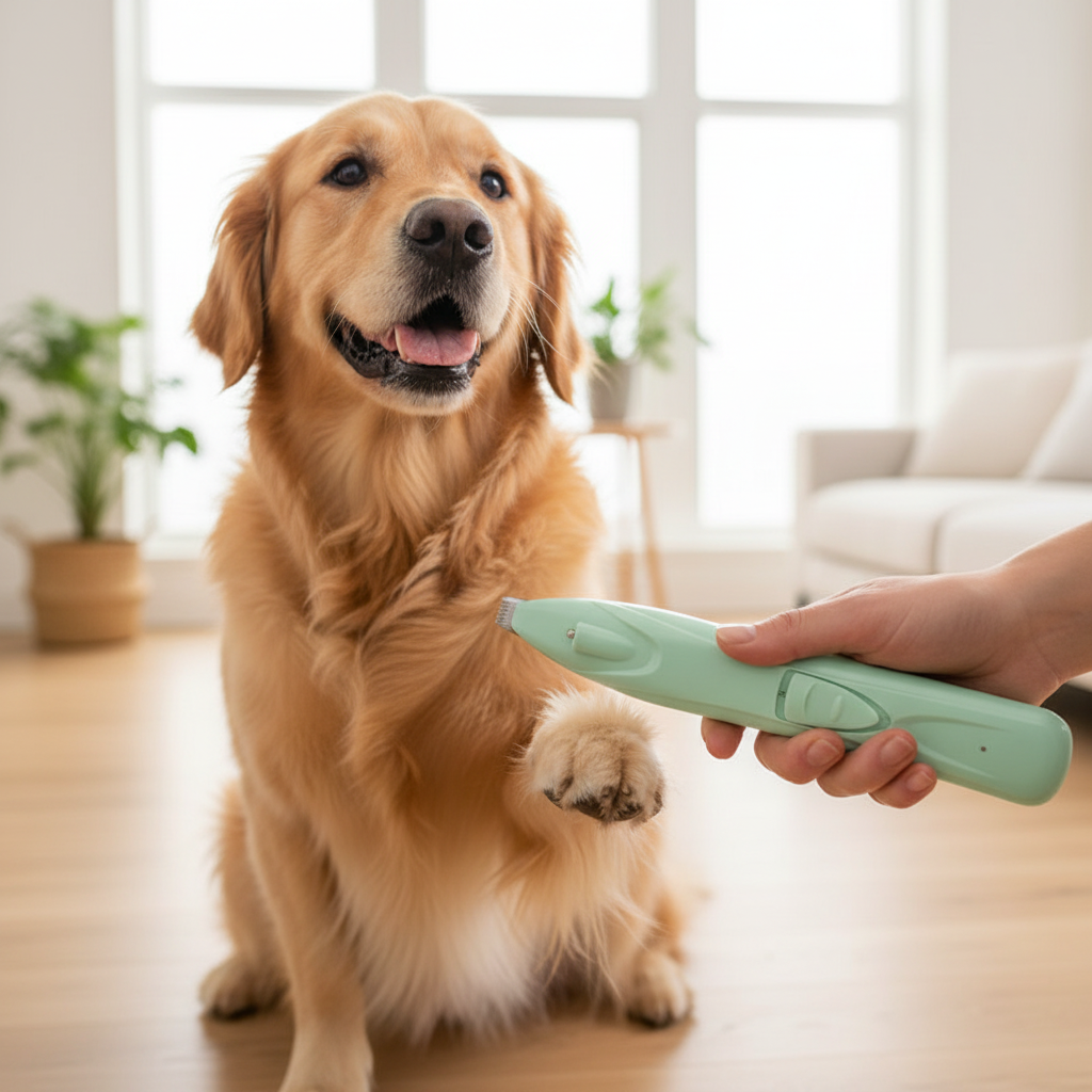 Mint trimmer dog paw